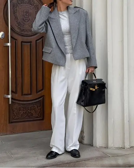 Autumn and Winter 2025 Pure Color Wool Suit High-End Temperament Casual Style Short Jacket Women's Elegant Commuting Suit Jacket