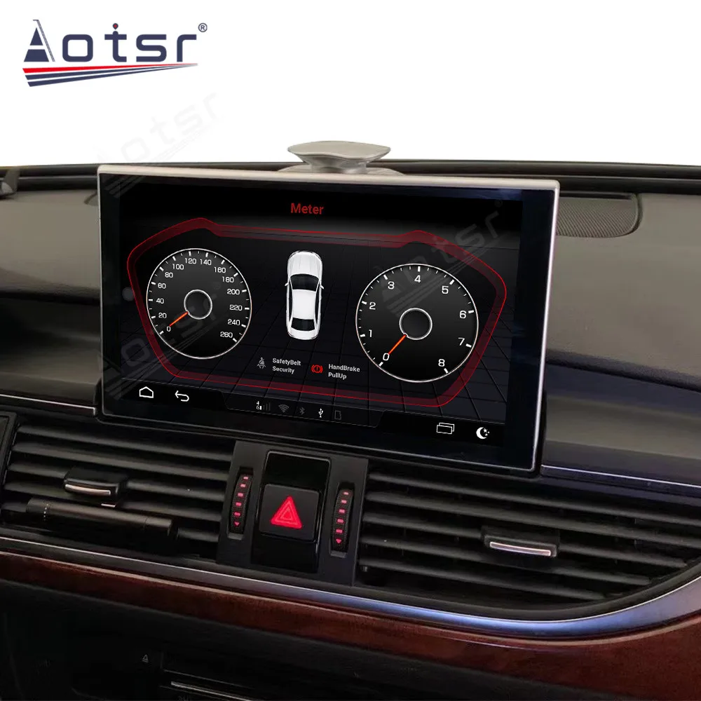 Qualcomm Android Auto For Audi A6 2012~2018 GPS Navigation Stretchable Screen Stereo Multimedia Player Car Radio Auto Head Unit