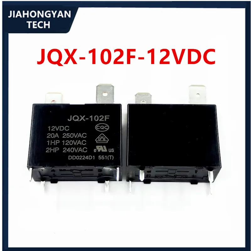 5PCS 10PCS Relay JQX-102F-12VDC normally open 4-pin 20A250V electric water heater air conditioning special