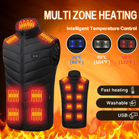 Electric Heating Vest Heated Down Jacket Man Heated Vest Men Women Usb Heated Jacket Heated Body Warmer Clothing Veste