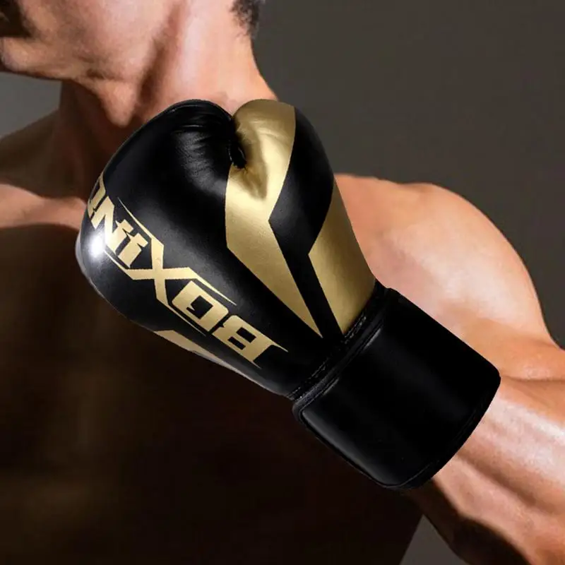 Training Boxing Gloves Mitts Focus Pad Workout Ventilated Palm Genuine Leather Heavy Punching Adjustable Straps Boxing Gloves