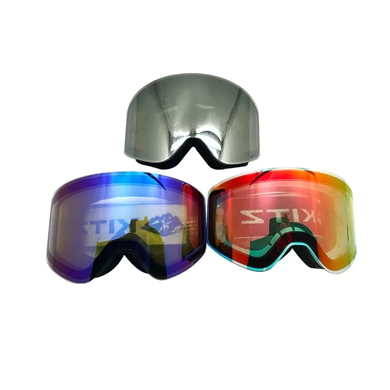 KITZ STIX-197A High-end Fashion Color-Changing Polarized UV400 Protective Full Face Ski Goggles Men's and Women's Double