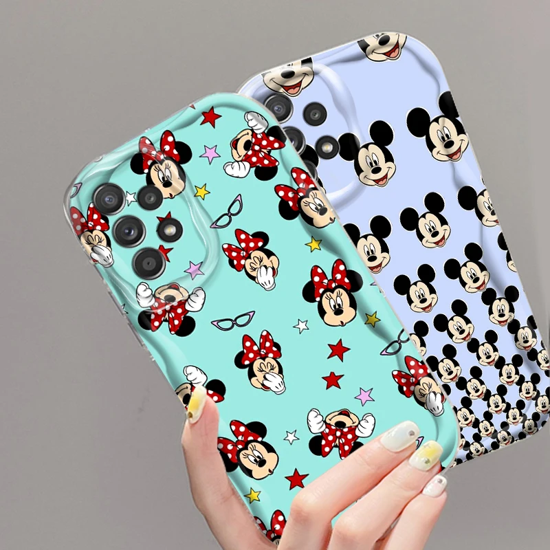 

Design Minnie Mickey Art Cute For Samsung A55 A54 A53 A52 A35 A34 A33 A32 A25 A24 A23 A22 A21S A15 A13 A14 5G Wave Oil Soft