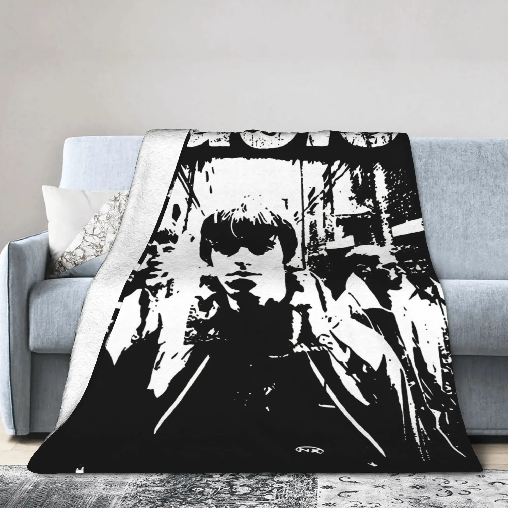 O-Oasis Band Blanket Velvet  Super Soft Throw Blanket for Outdoor Travel Bedroom Quilt