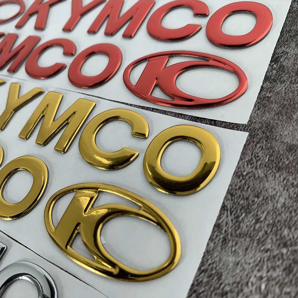 Motorcycle 3D Emblem Badge Decal Tank Wheel Sticker For KYMCO AK550 AK 550 Xciting 250 300 GP125 Like125 Like150 CT250