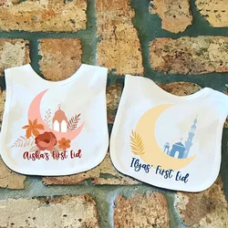 Personalised 1st First Eid baby boy girl bib Eid al-Fitr Ramadan Mubarak Muslim Islamic Kareem Iftar decoration keepsake gift