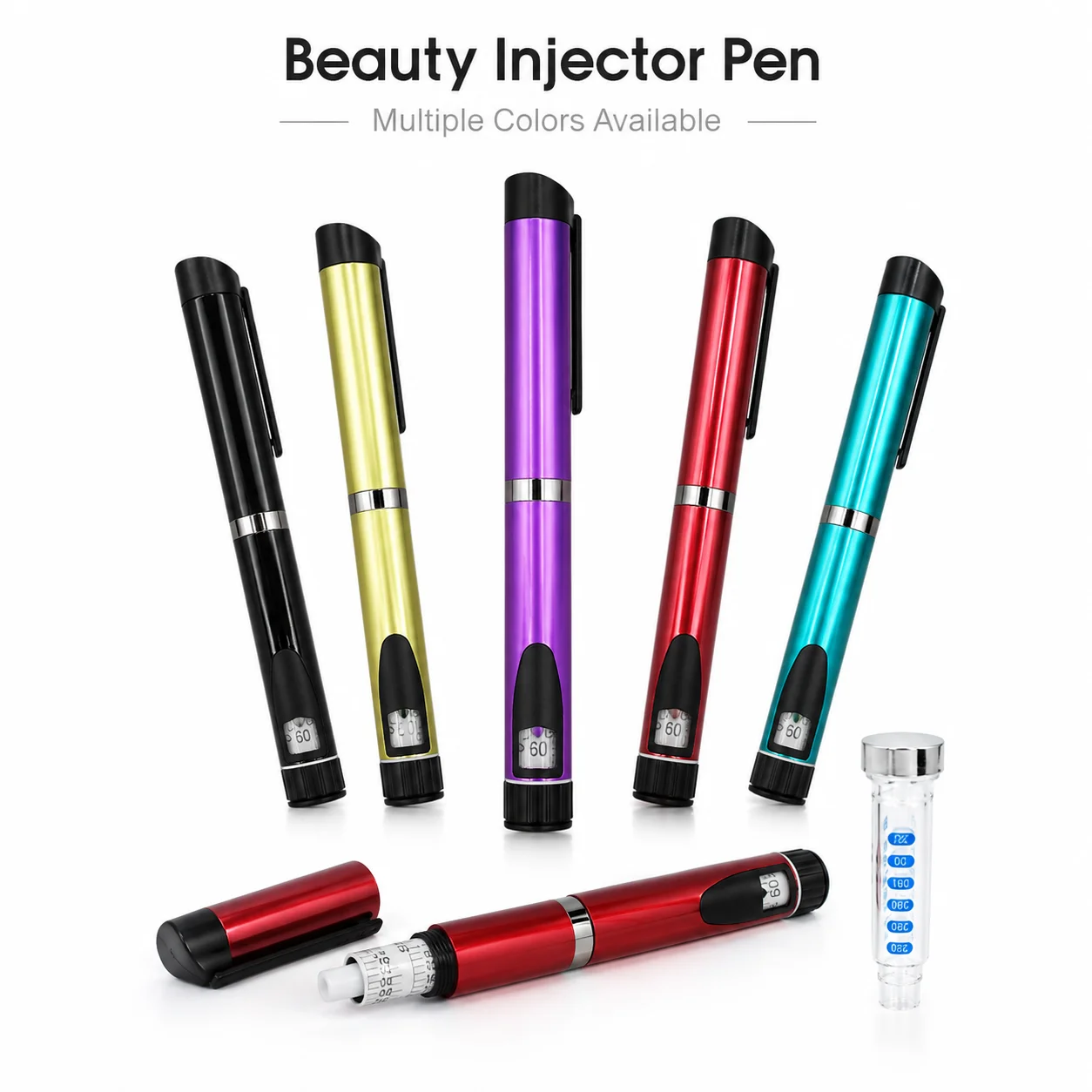 Reusable Magic Pen Peptide V1 V2 Injector Multicolor Beauty Dosing Pen Professional Wrinkle Removal Beauty Injection Tool