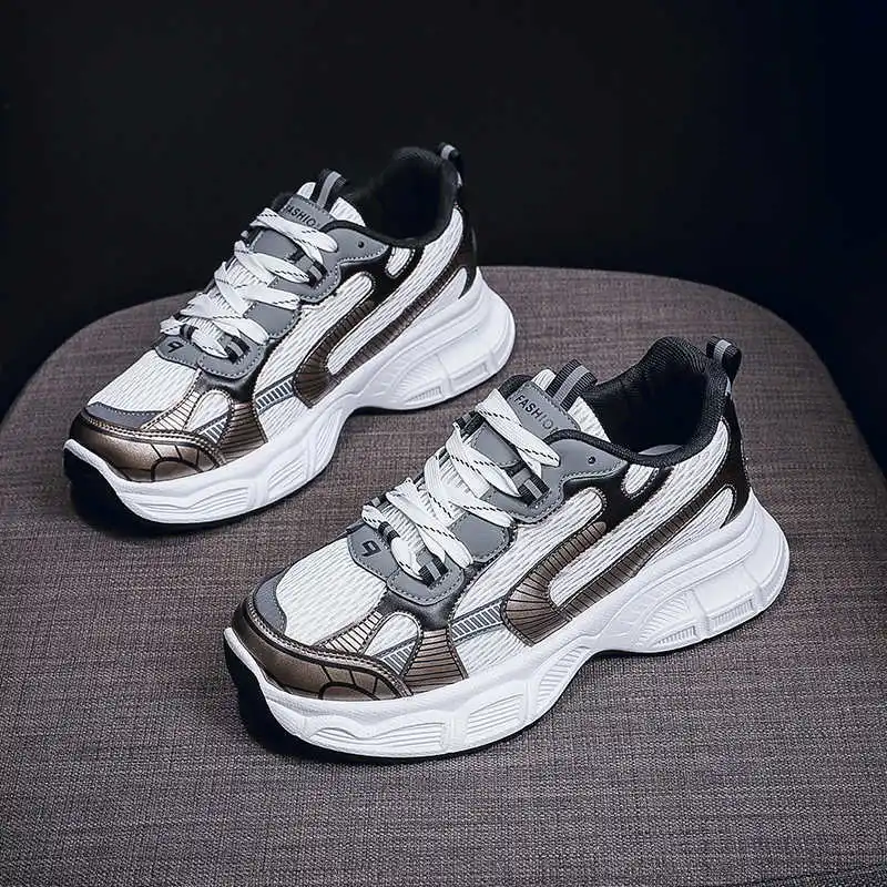 Dad Increase Height Blue Sneakers For Women Woven Women's Fashion Luxury Designer Shoes Woman Sports Hand Made Tensi