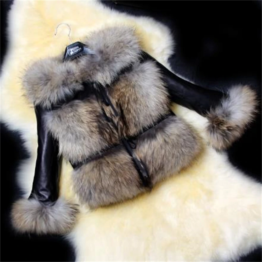 New Winter Women Fur Coats Thicken Faux Leather Fur Female Slim Coat Fur Lining Leather Jacket Aviator Jacket Plus Size Casual