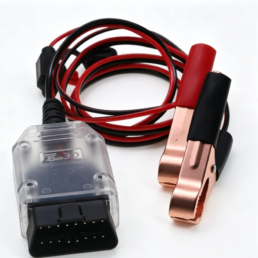OBD2 Battery Memory Saver Tool Digital Display Voltage Current Tester ECU Memory Keeper 12V Battery Replacement Tool with Batter