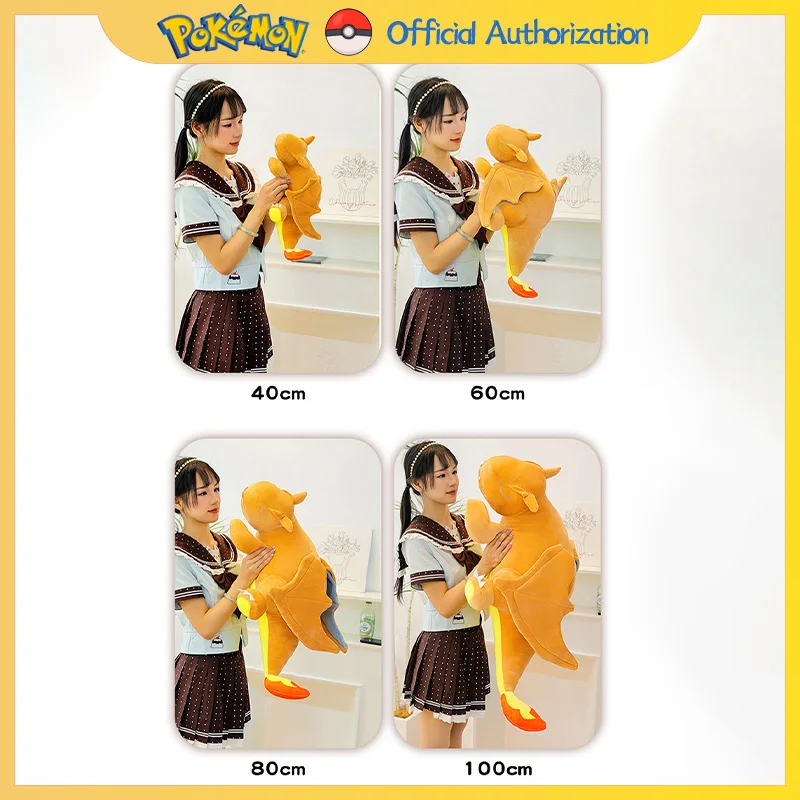 

Pokemon Charizard 40CM-70CM Plush Toy Cute Cartoon Charmander Stuffed Doll Anime Pokémon Festival Souvenir Kawaii Birthday Gift