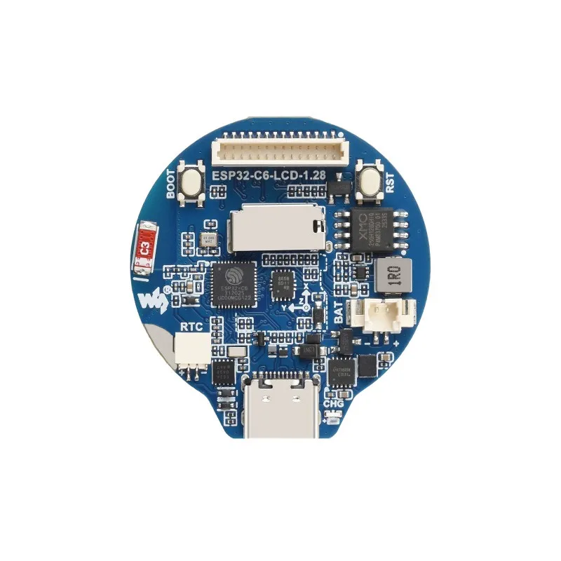 Waveshare ESP32-C6-LCD-1.28,Display Development Board, 240 × 240 resolution, 65K color, Supports 2.4GHz Wi-Fi 6 and Bluetooth 5