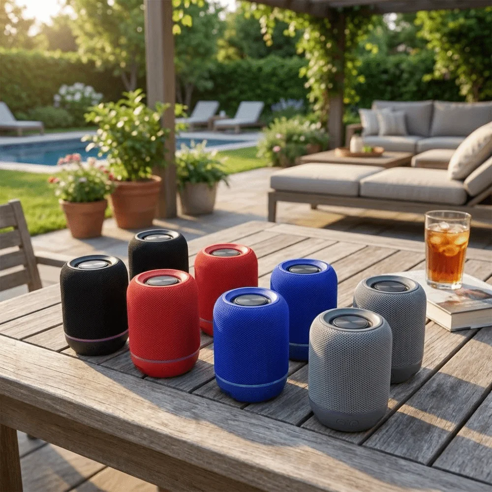 2-in-1 Magnetic Split Bluetooth Speaker RGB Colorful Lights Split&Combine Design Modular Bluetooth Speaker HiFi Stereo Sound