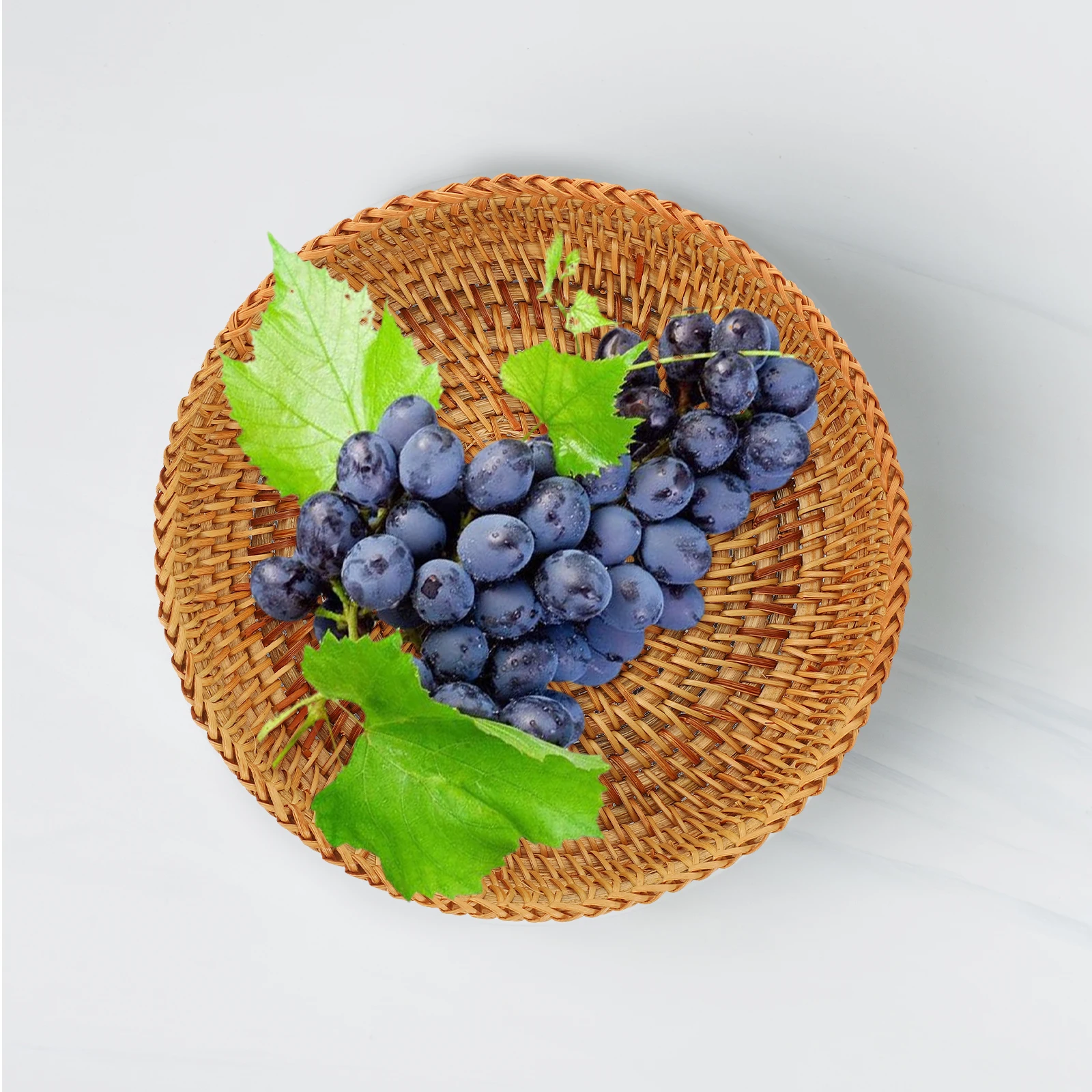 

Elegant Rattan Woven Basket MultiFunctional Use For Fruits Breads And Snacks Suitable For Various Occasions At Home Or Out