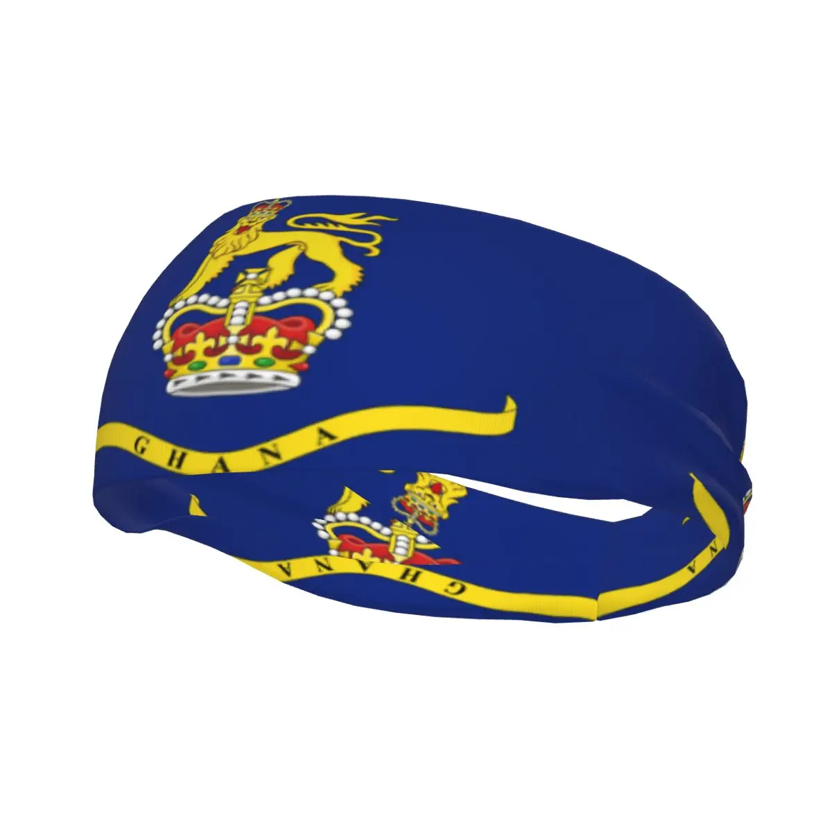 Flag Of The Governor General Of Ghana Elastic Hair Band Yoga Headband Makeup Hair Hoop Headwrap
