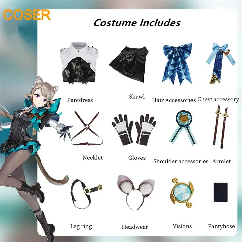 

CyLynette Косплей Игра Genshinimpact Линетт Косплей Костюм Игра Ролевые Игры Парики Comic Con Вечеринка Анимация Опора