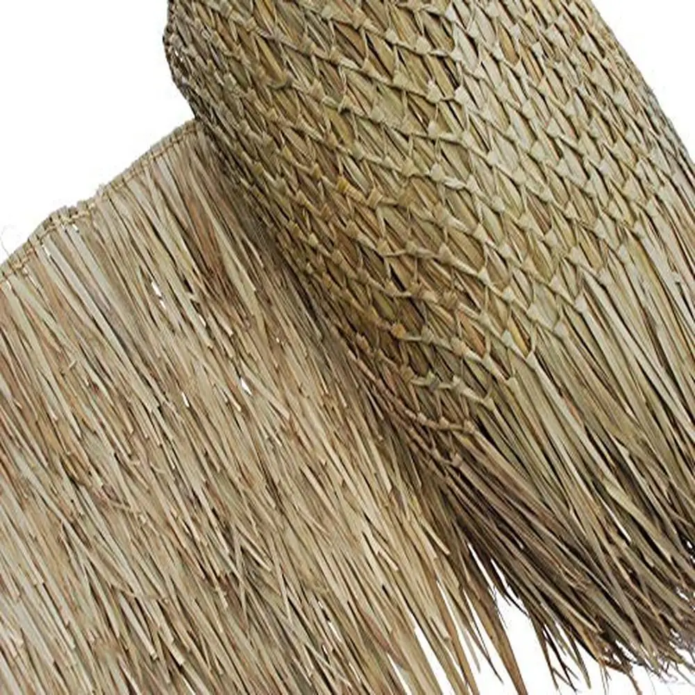 Mexican Palm Leaf Thatch Roll DIY Patio Cover Tiki Bar Straw Umbrella Eco-Friendly High Quality Roofing