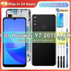 Pantalla táctil OEM de 6,26 pulgadas para Huawei Y7 2019, LCD con marco de repuesto, para Y7Prime 2019 DUB-LX1