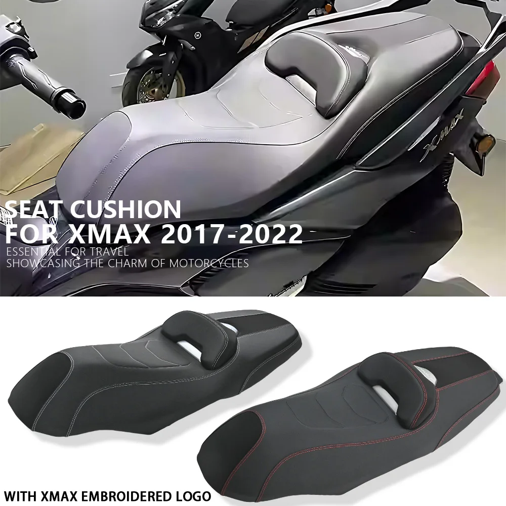 لياماها XMAX 2017-2022 دراجة نارية قطعة واحدة وسادة مقعد الجبهة الخلفية السرج وسادة الملحقات