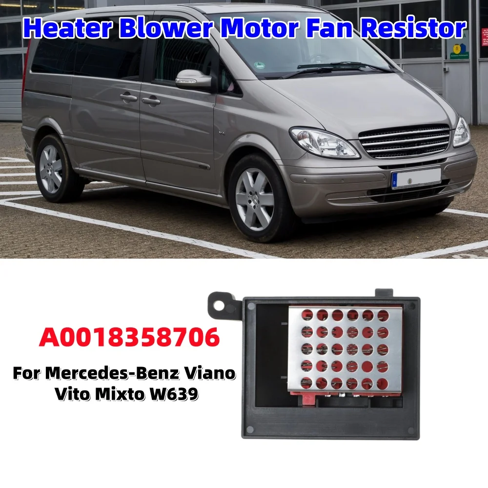

Car Heater Blower Motor Fan Resistor Replacement Air Conditioning Heat Parts A0018358706 For Mercedes-Benz Viano Vito Mixto W639