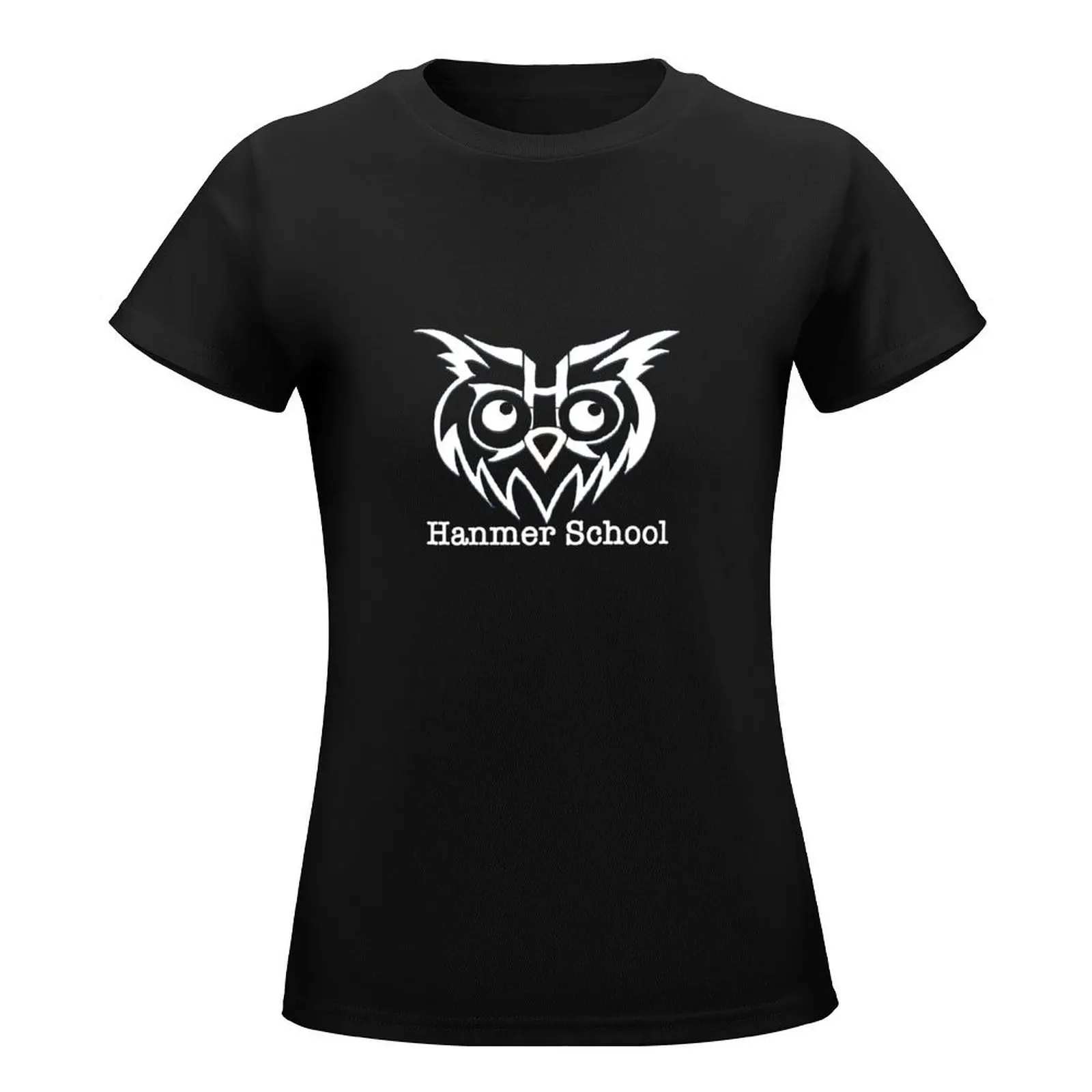 White Hooty T-Shirt lady clothes female graphics Women's cotton t-shirt