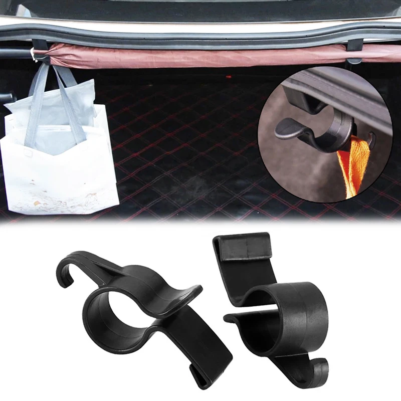 

2pcs Car Trunk Hook Umbrella Hanger Plant Towel Hook Car Organizer Storage Trunk Organizer Holder Car Interior Accessories