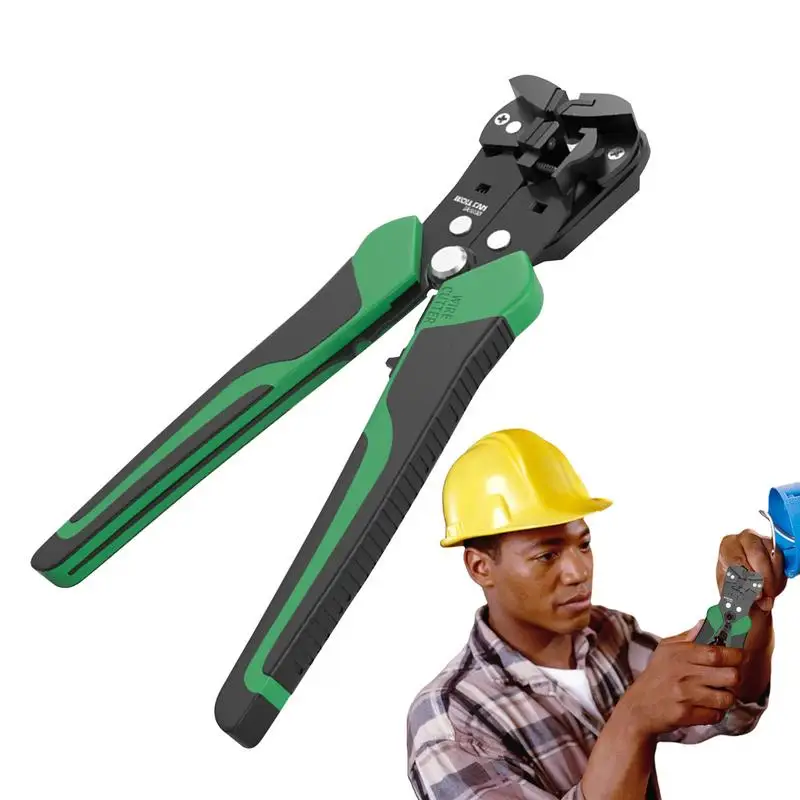 

Professional Electrician Wire Tool Cable Wire Stripper Cutter Crimper Automatic Crimping Stripping Plier