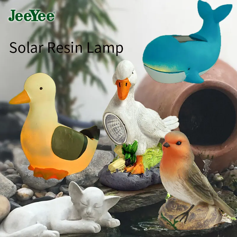 

Duck Simulation Garden Decoration Statue Lamp Solar LED Light Resin Figurine Home Lawn Courtyard Decorative Sculptures Craft