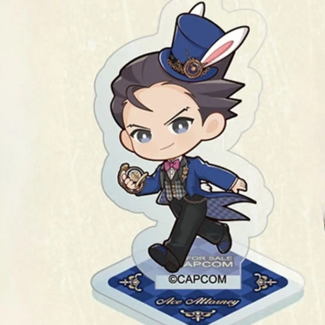 Ace Attorney Phoenix Wright Miles Edgeworth Anime Cosplay mini supporto in acrilico modello piastra decorazione da scrivania cartello in piedi regalo da tavolo