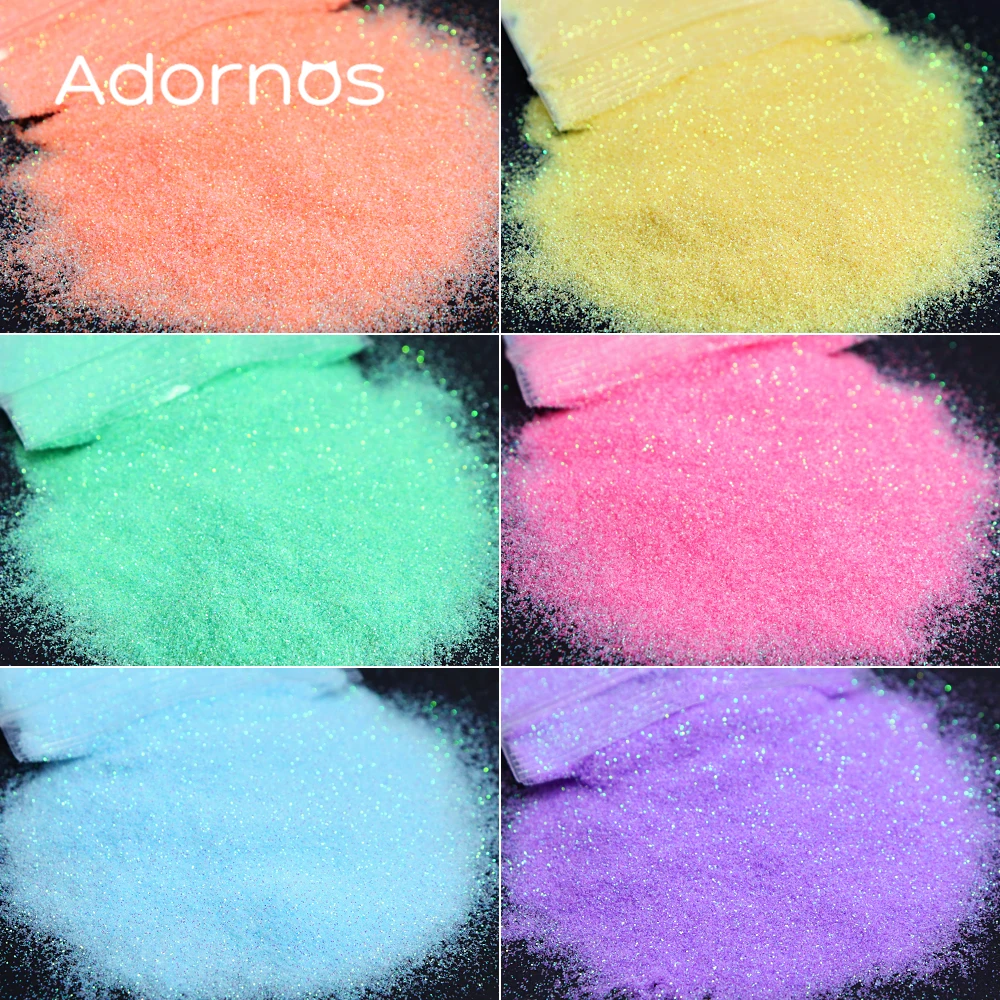 6 Pcs Shiny Sugar Powder Epoxy Resin Pigment Iridescent Colored Amazing Sand Resin Seuqins Glitter Summer DIY Mold Crafts Filler
