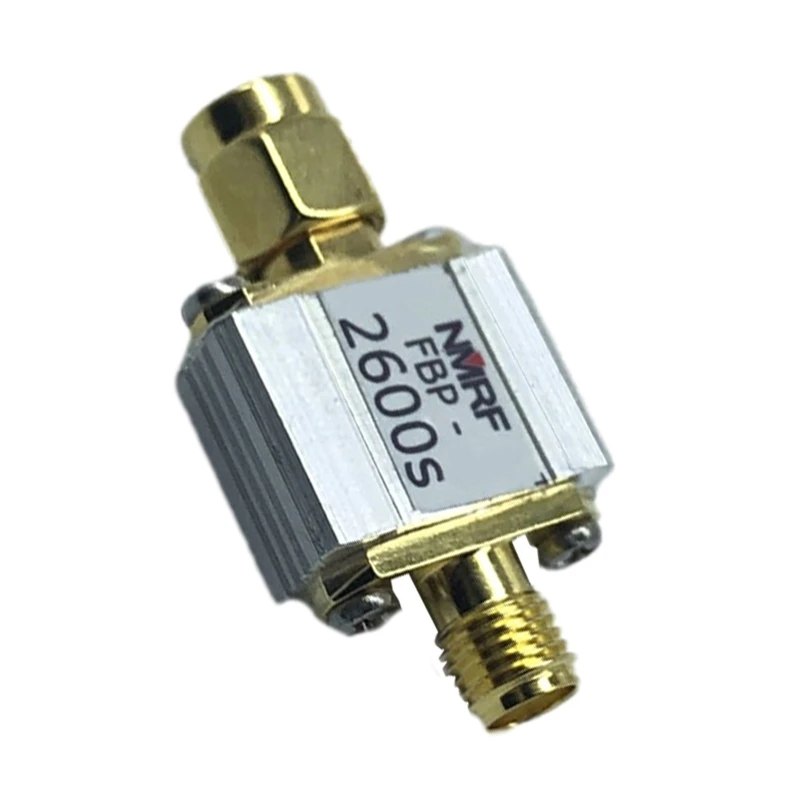 2600MHz WiMAX Dedicated SAW bandpass filter, 1dB passband 2555-2655MHz, SMA Connection SMA-M, SMA-F (two-port RF)