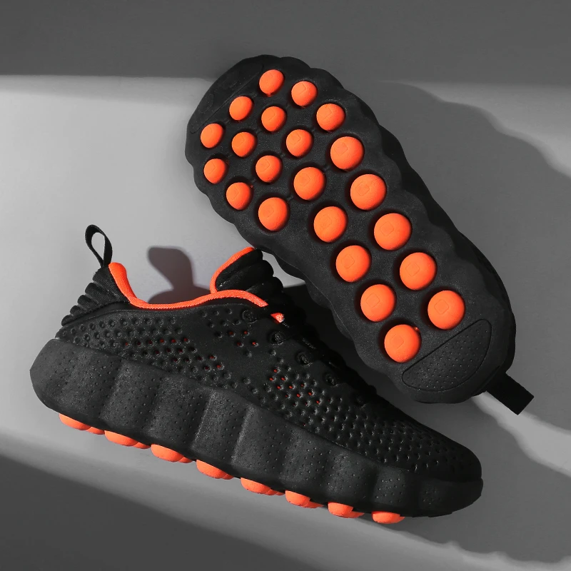 Zapatillas De Deporte De Malla Transpirable Para Hombre, Zapatos Para Correr Con Suela De Masaje, Zapatos Deportivos Informales Antideslizantes Para Caminar, Talla Grande — -49%, 59.26€ Coupon, from 59.39€ – 49% descuento – €59.39