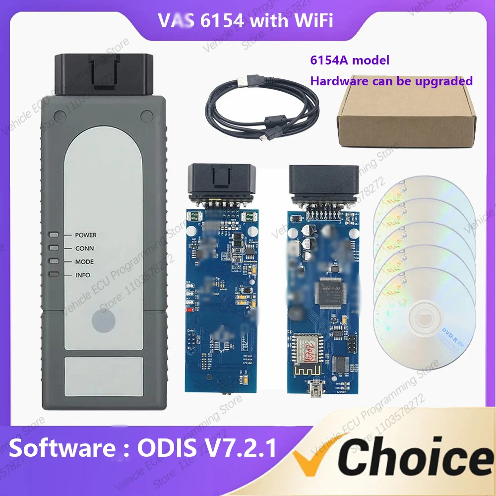 

2024 VAS 6154A 1.9WiFi version OD-IS V7.2.1 Upgradeable With VA-G Series Vehicle Diagnostic Equipment Programming Tool For V-W