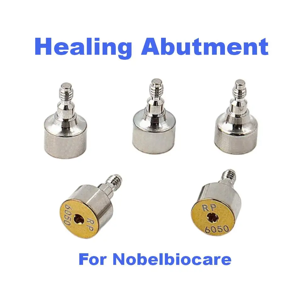 Precision Dental Implant Healing Abutment Compatible with Nobel Biocare System Titanium Cap Emergence Profile Parts