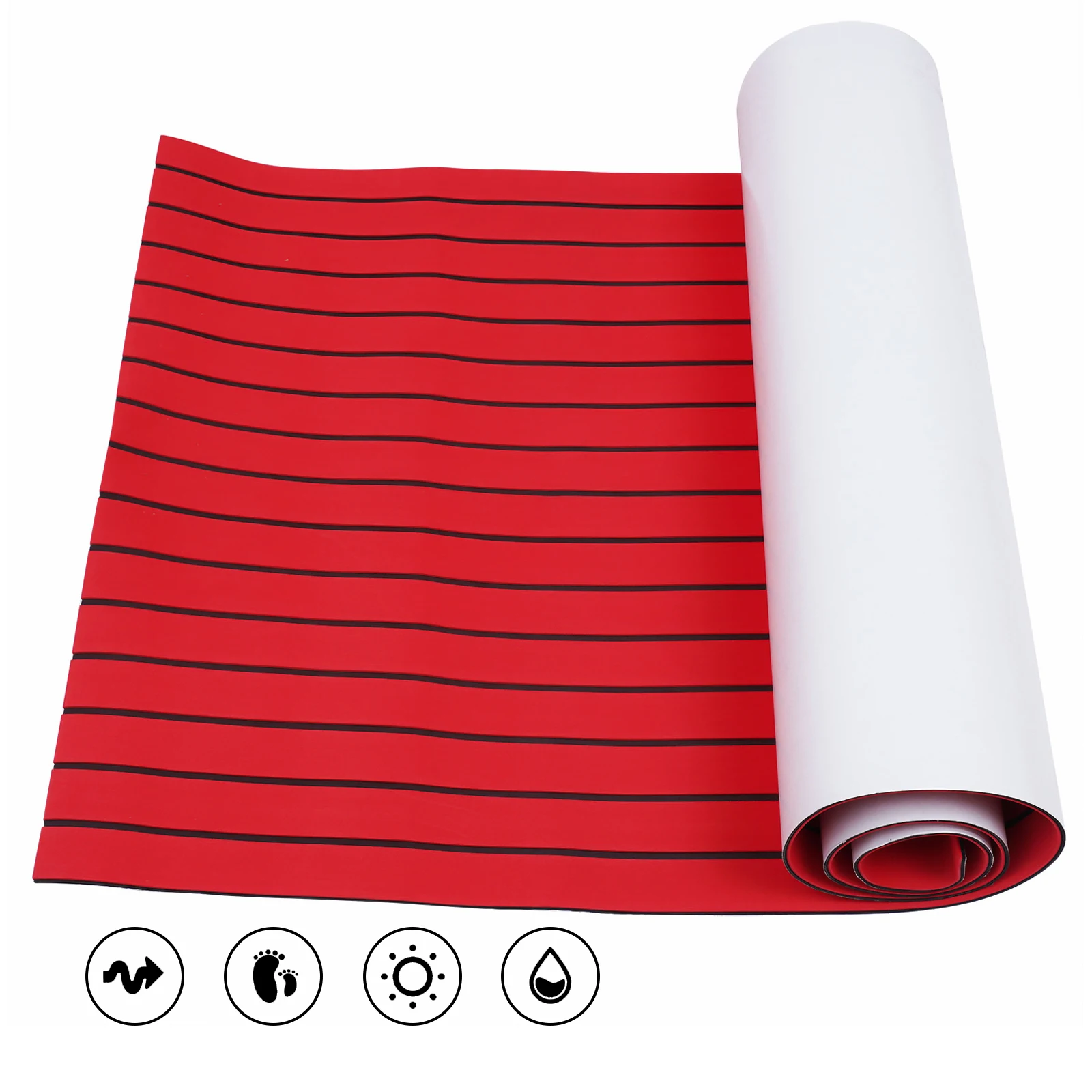 

EVA Red Boat Flooring Mats Foam Yacht Teak Decking Sheet Marine Non-skid Carpet