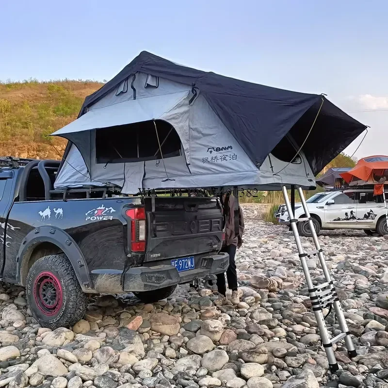 wmwmnu Custom Soft Shell Car Roof Top Tent Outdoor Folding Camping Truck Rooftop Tent for SUV Pickup Trailer