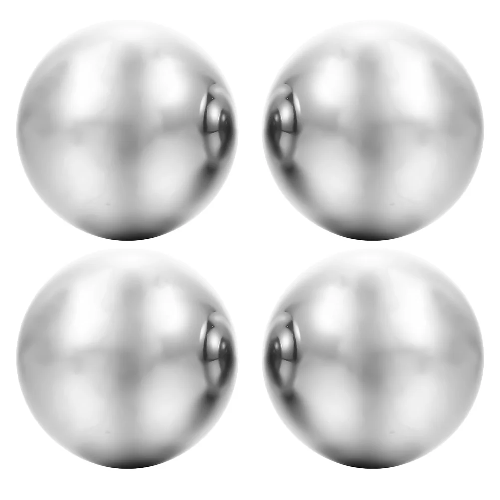 

2Pairs Baoding Balls Solid Stainless Steel Hand Exercise Portable Small Pocket Size Muscle Massage Metal Relief Balls