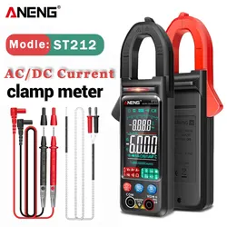 ANENG ST212 6000 conteggi pinza amperometrica digitale DC/AC corrente 400A Amp multimetro grande schermo a colori Tester di tensione auto Hz NCV Ohm