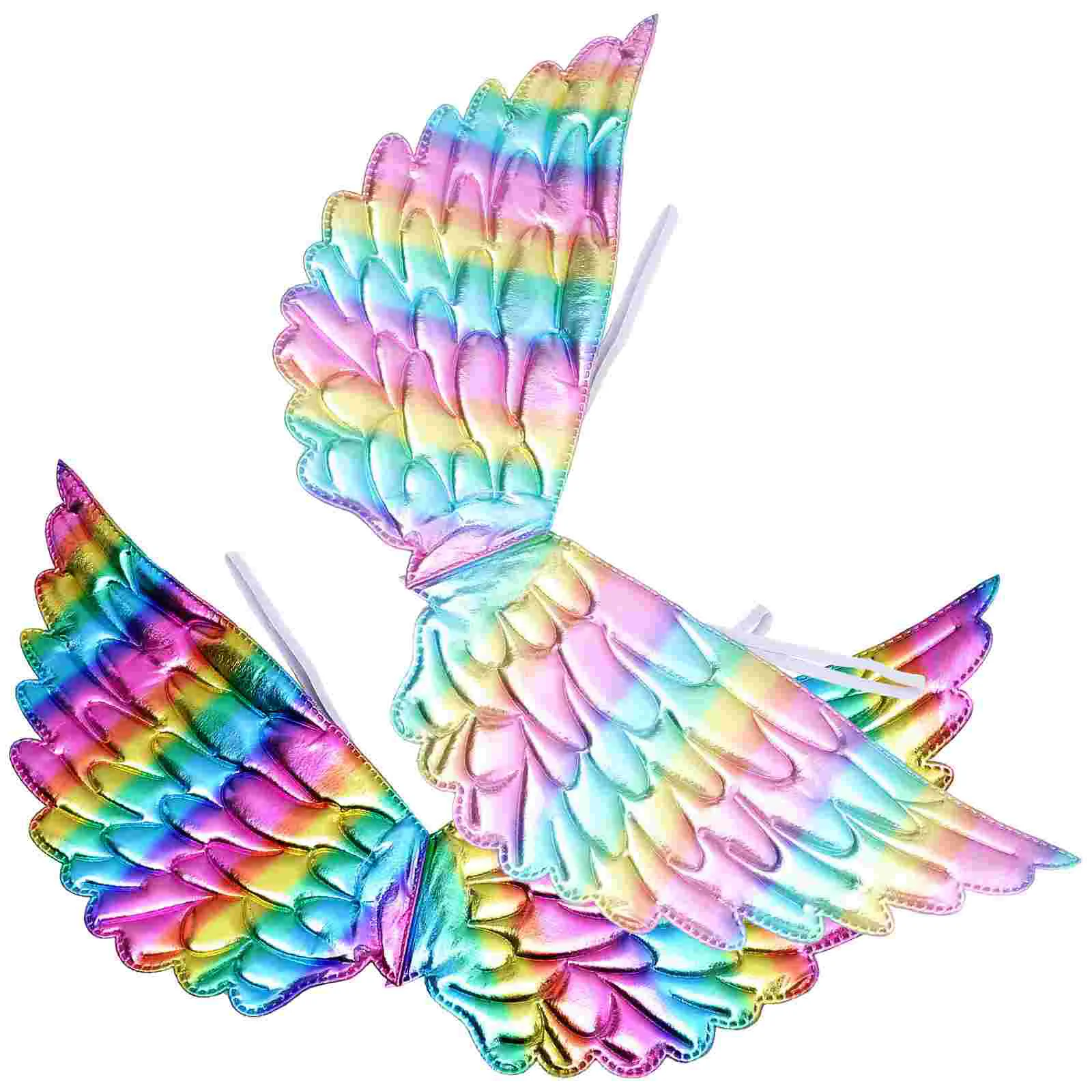 

2 Pcs Halloween Wings Costumes Twisted Angel Inflatable Christmas Tree Kids Unicorn Cosplay Child