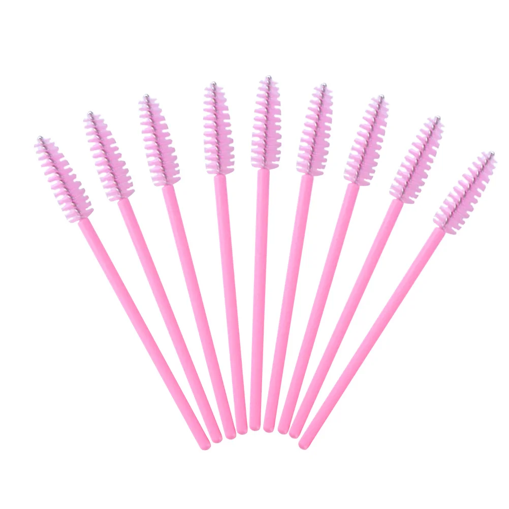 100 Uds. Cepillos para rímel de pestañas, cabezal flexible, peine separador de pestañas, herramienta de maquillaje, varitas para rímel desechables, cepillo para pestañas