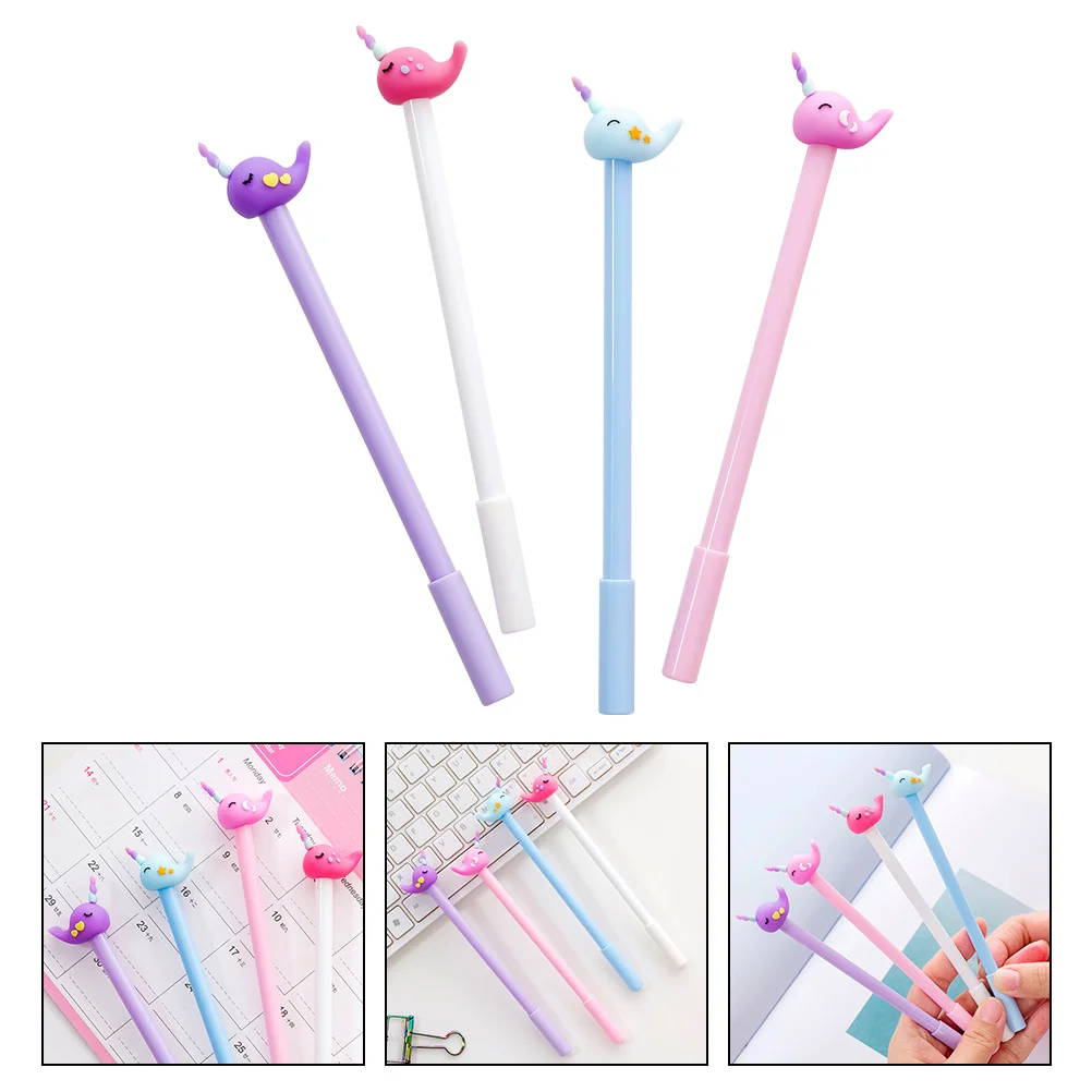 

12 Pcs Ink Pens Black Marker Come Student Writing Accessories for Students Cute Plastic