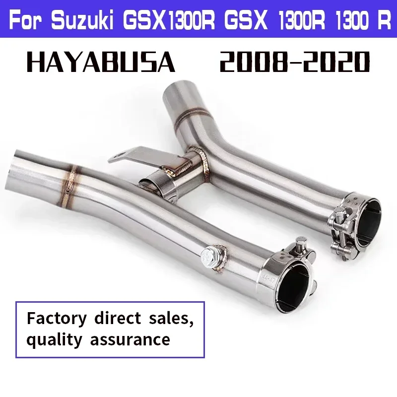 

Stainless Steel Muffler Exhaust Mid Link Pipe For Suzuki GSX1300R GSX 1300R 1300 R HAYABUSA 2008-2020 2017 2016 2015 2014 2013