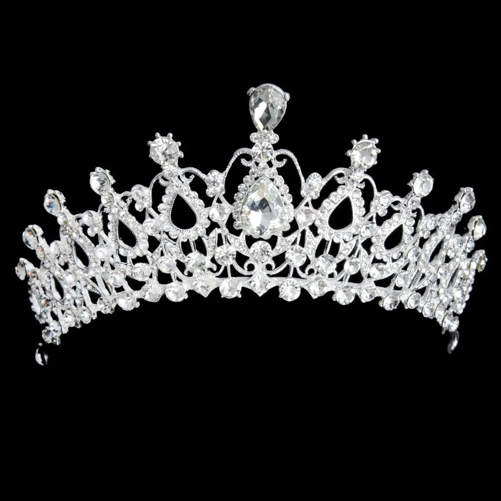 

Корона с жемчугом и стразами 14*6,2 см, белые заколки для волос в форме капли с кристаллами, свадебная вечеринка, декор для выпускного вечера, повязка для волос с цветочным принтом