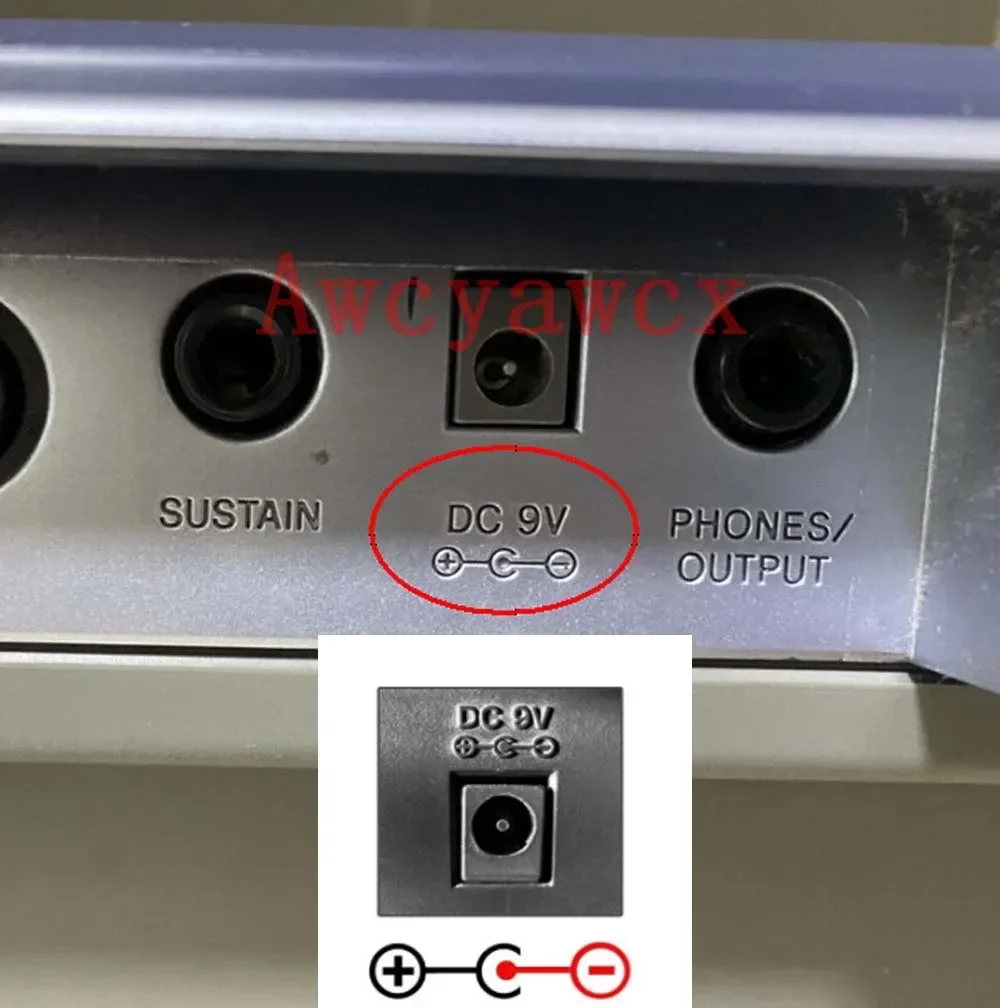 لوحة مفاتيح محول إمداد طاقة بيانو ، 9 فولت ، 850mA ، 1A ، مناسب لـ Casio lktv ، 640 ، 150fma ، AD-5 ، CTK496 ، CTK496 ، CTK540