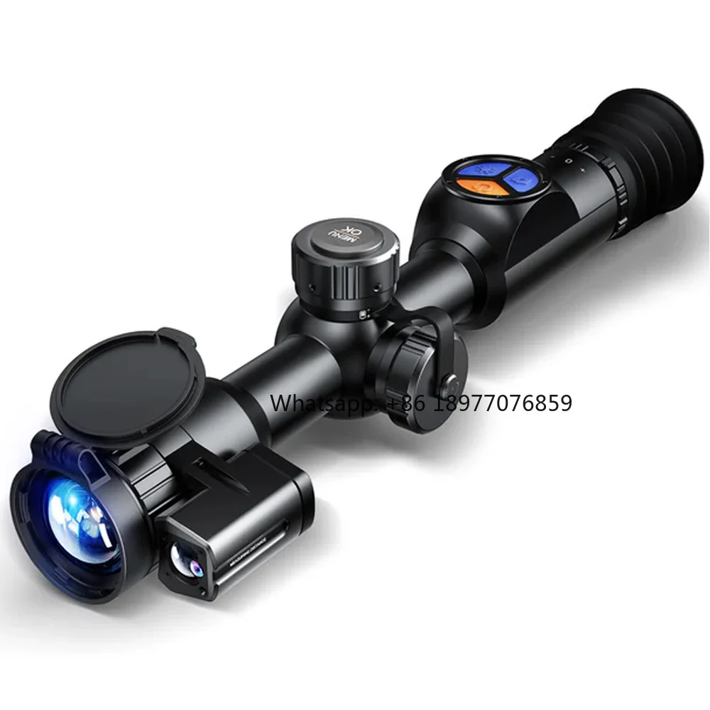 Long Range Thermal Scope 1300m Thermal Imaging Monocular Built In Laser Rangefinder Night Vision Video Recording APP Support