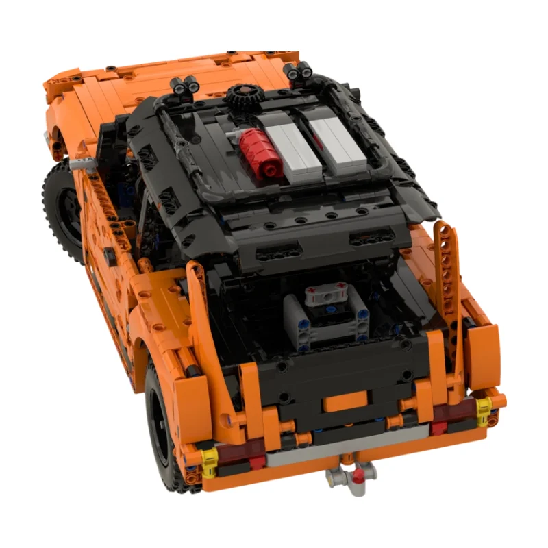 MOC Off‑Road Vehicle with Transport Trailer Building Blocks Detailed Adventure Hauler Model DIY Assembly Brick Desktop