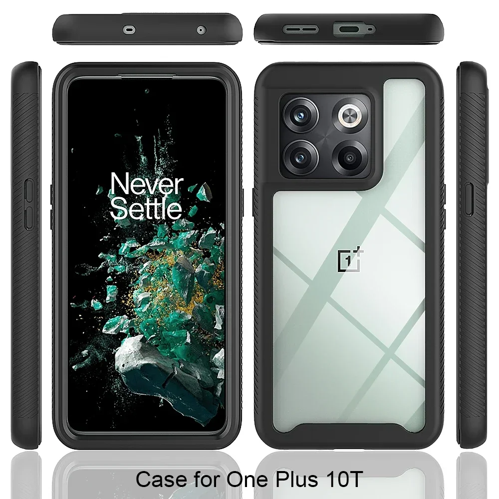 For Oneplus 10T ACE Pro Shockproof Case Front PET Crystal Back Panel Armor One Plus Nord N20 SE N300 N200 10 T 360 Protect Cover