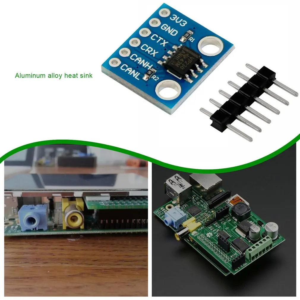 CAN Bus Transceiver Módulo de Comunicação, Proteção Térmica, Slope Control Logic para Arduino Controller Board, SN65HVD230, Novo