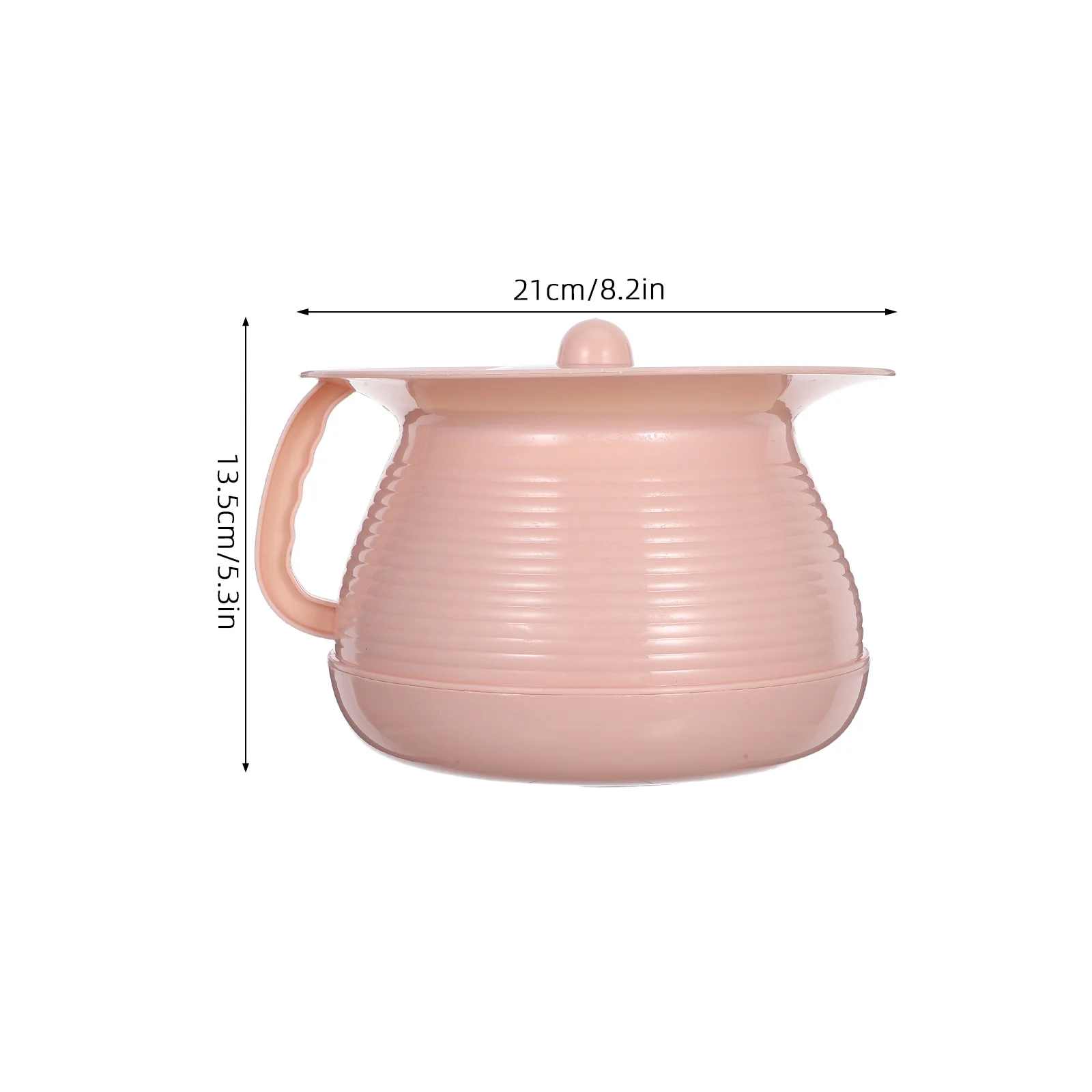 قعادة مبولة محمولة باللون الوردي للجنسين للأطفال والكبار، متينة وسهلة التنظيف مع غطاء للتخييم المنزلي والسفر للأطفال