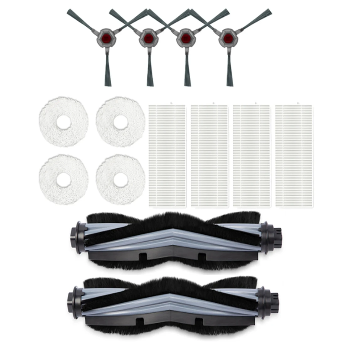 

1Set for Yeedi Mop Station Self-Cleaning Robot Replacement Side Brushes Main Brush Filter Dust Box Mop Cleaning Pad